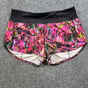 Lululemon Speed Up Shorts Women's 10 Tall Multicolor Lined 4 Inch
